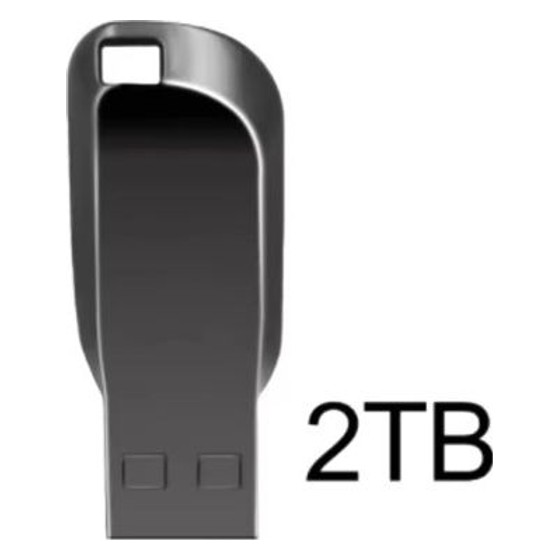 Pen Drive Metal 2TB USB 3.0 à Prova D'água com Adaptador Type-C