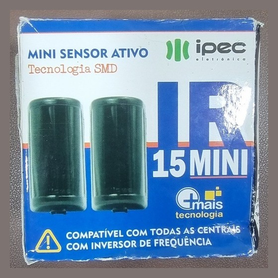 Mini Sensor Ativo IR 15 Mini IPEC (par)
