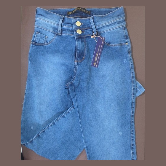 Calça Jeans Feminina Stuart Jeans Deluxe Cintura Alta