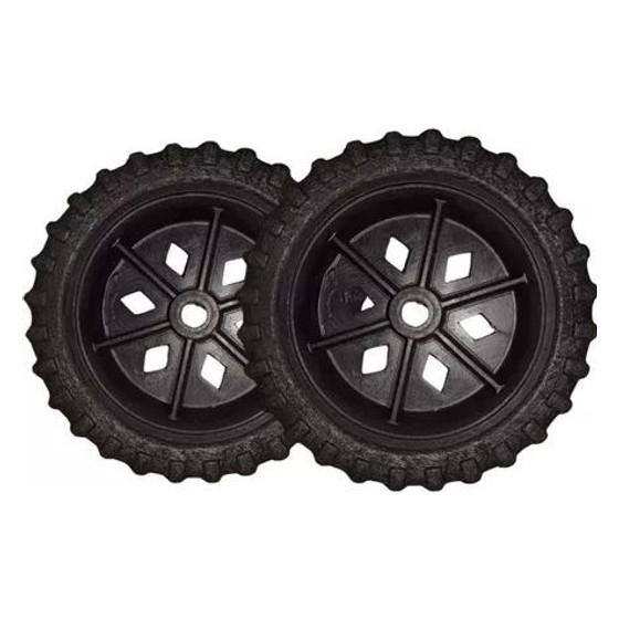 Par de Rodas/Pneus para Carrinho de Controle Remoto Off Road