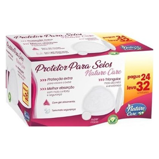 Protetor Para Seios Nature Care Pague 24 Leve 32 Unidades