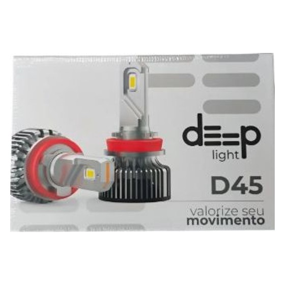 Kit Lâmpada LED Automotiva Deep Light D45 HIR2/9012