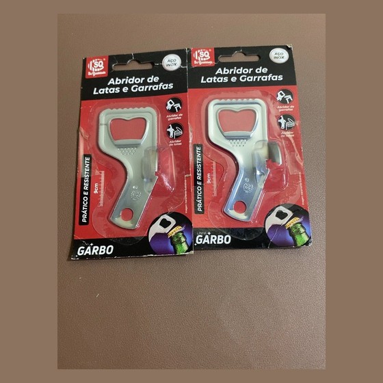 Abridor de Latas e Garrafas SQ Garbo Inox 9cm
