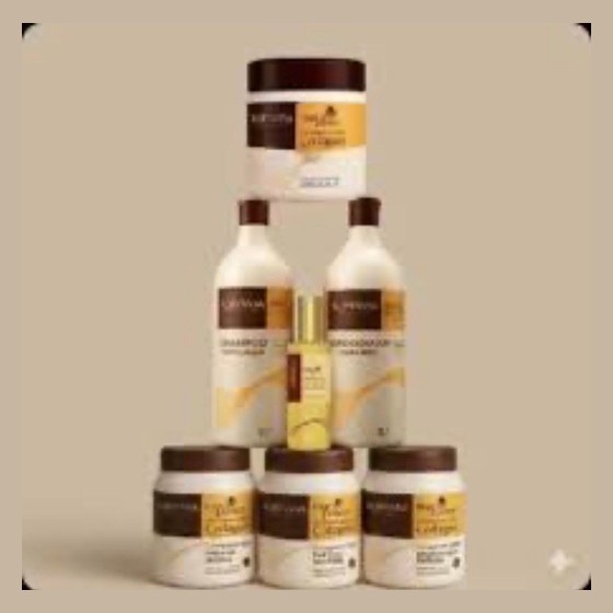 Kit Capilar Colágeno com Shampoo, Condicionador, Máscaras e Óleo