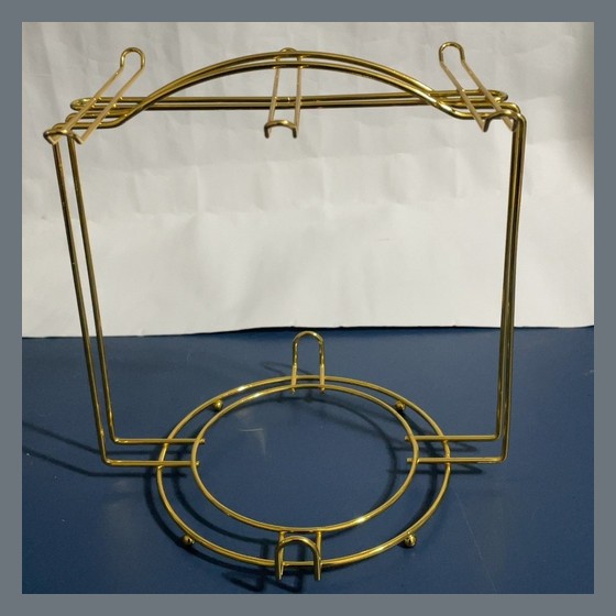 Suporte Organizador Aramado Dourado Multiuso para Cozinha