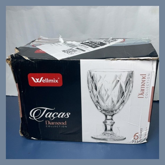 Jogo de Taças Diamond Wellmix 6 unidades 325ml