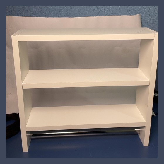 Nicho Organizador Branco com Cabideiro 2 Níveis