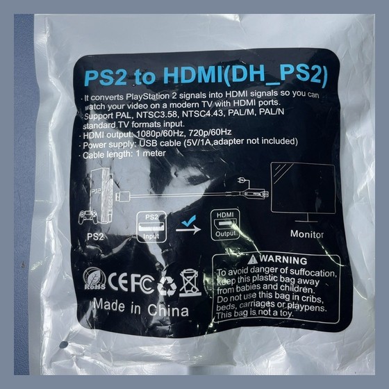 Adaptador Conversor PS2 para HDMI Genérico — TS76