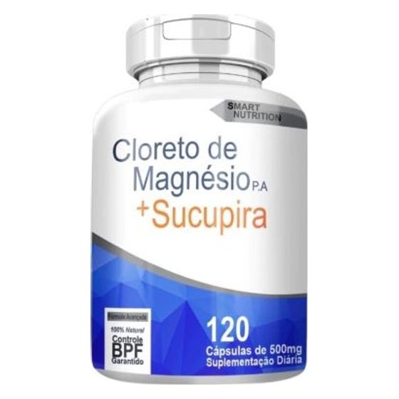 Cloreto de Magnésio P.A + Sucupira 120 Cápsulas