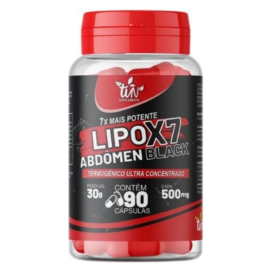 Lipo X7 Abdômen Black Termogênico