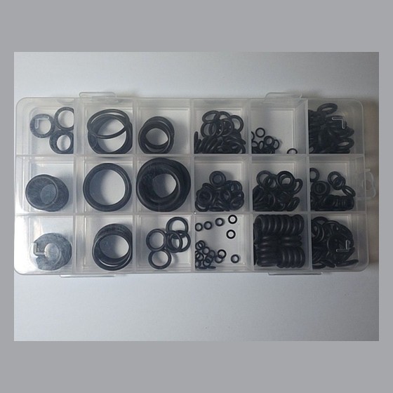 Kit de Anéis O-ring Sortidos em Estojo Organizador