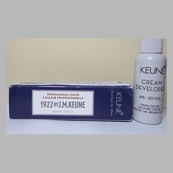 Tinta Capilar Keune 1922 By J.M. Keune Color 7 Louro Médio + Developer