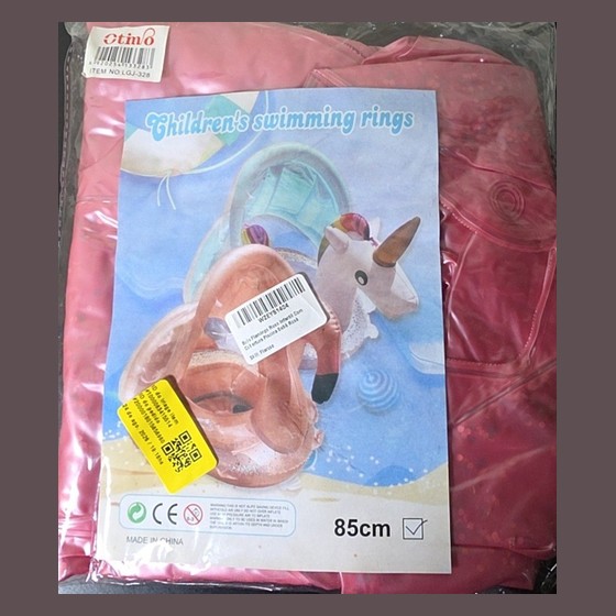 Boia Inflável Flamingo Infantil com Assento