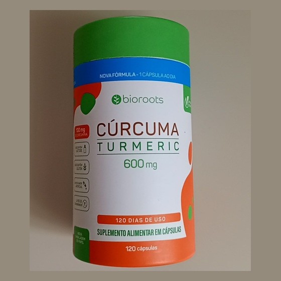 Cúrcuma Turmeric Bioroots 600mg 120 Cápsulas