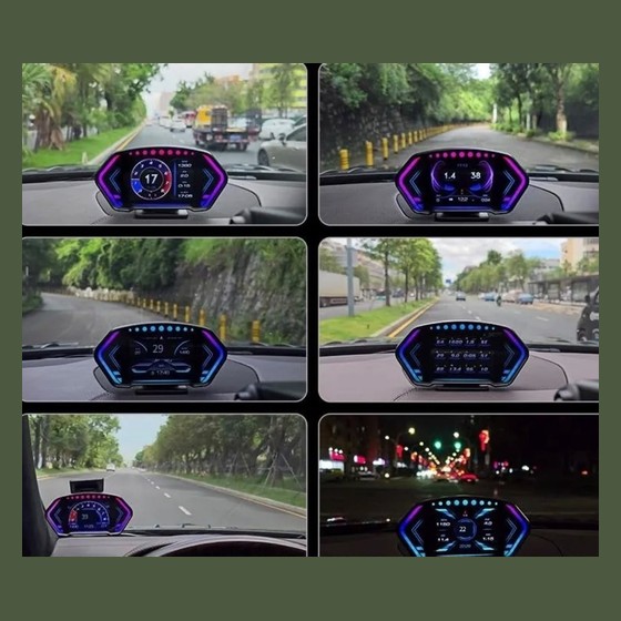 Head Up Display HUD OBD2+GPS Dual System 6 polegadas