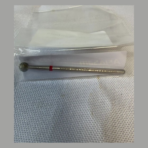 Broca Diamantada Esférica Vermelha 4,0mm
