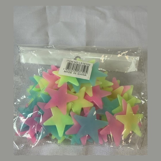 Estrelas Fluorescentes Brilham no Escuro (kit)