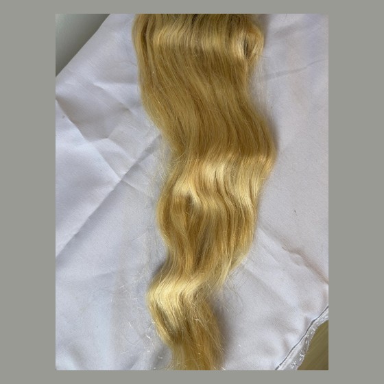Topo de Cabelo (Topper) Ombré Loiro com Clips