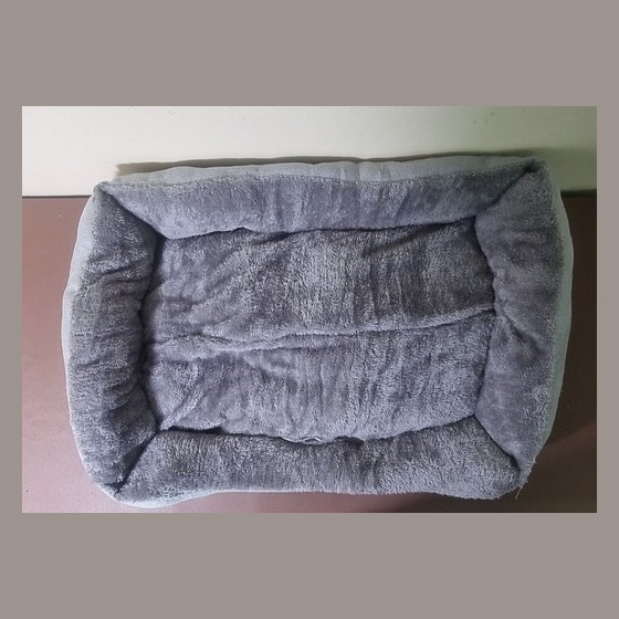 Cama Pet Retangular Pelúcia Cinza