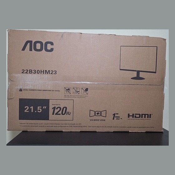 Monitor Gamer AOC 21.5" Full HD 120Hz