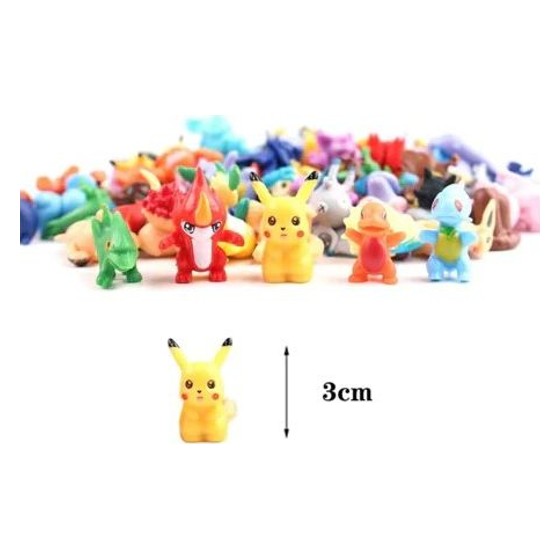 Kit Miniaturas Pokémon 144 Peças (6 pacotes de 24pcs)