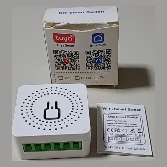 Mini Smart Switch Wi-Fi Tuya DIY 16A Tuya — AS36