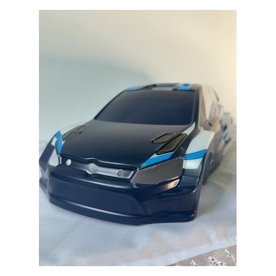 Carroceria RC ZD Racing RX12 (estilo rally GTI) com adesivos