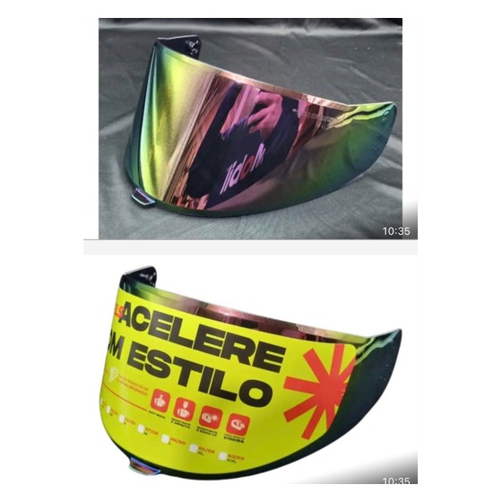 Viseira Iridium Camaleão para Capacete