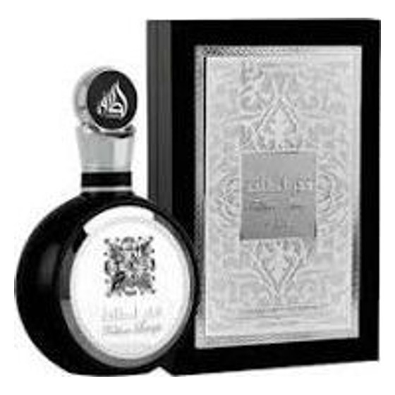Perfume Árabe Importado Frasco Preto com Caixa Prateada