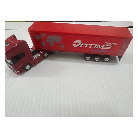 Miniatura Caminhão Scania com Carreta Container 1:64