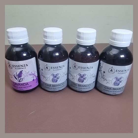 Essências Hidrossolúveis Essenza Florence 100ml (Lavanda e Chá Branco)